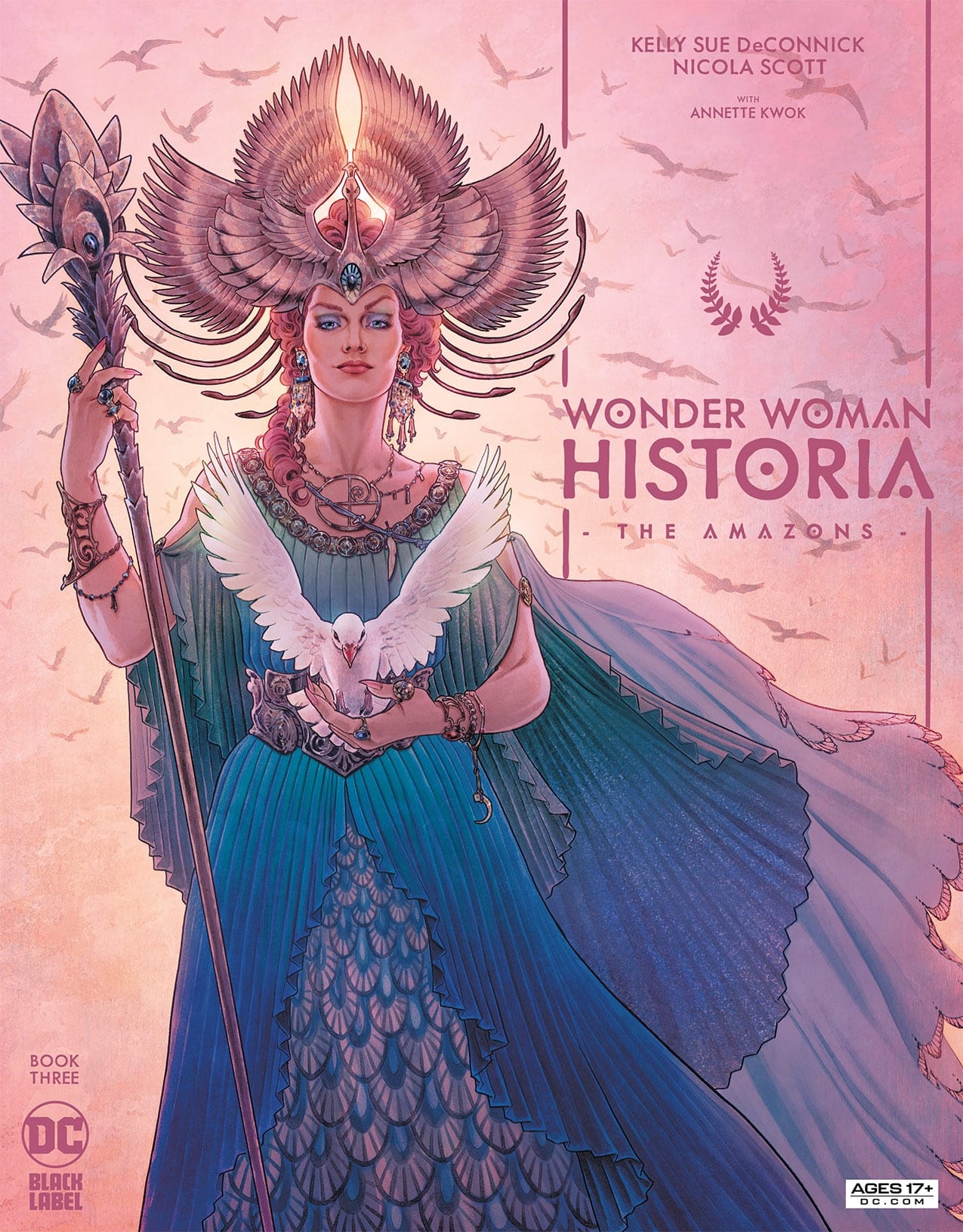 Cover art for the standard issues of Wonder Woman Historia: The Amazons Book Three